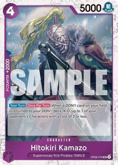 Hitokiri Kamazo (Pirate Foil) (OP06-076) [Premium Booster -The Best- Vol. 2] | Jack's On Queen