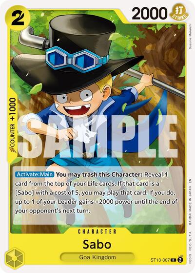 Sabo - ST13-007 (Reprint) (ST13-007) [Premium Booster -The Best- Vol. 2] | Jack's On Queen