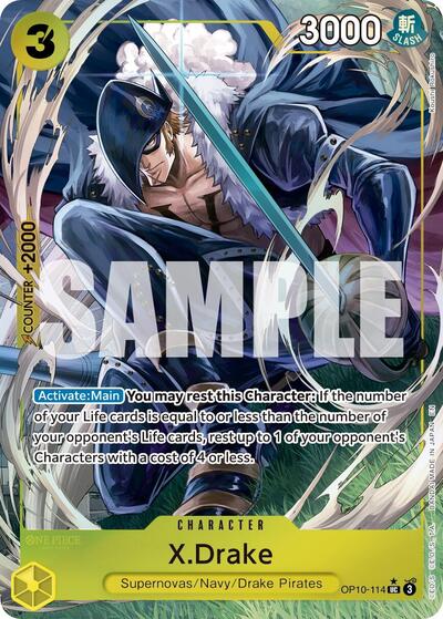 X.Drake (Alternate Art) (OP10-114) [Premium Booster -The Best- Vol. 2] | Jack's On Queen