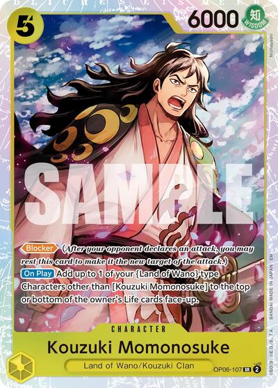 Kouzuki Momonosuke (Reprint) (OP06-107) [Premium Booster -The Best- Vol. 2] | Jack's On Queen
