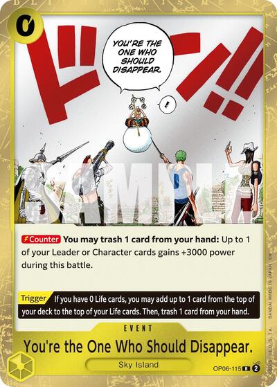 You're the One Who Should Disappear (Reprint) (OP06-115) [Premium Booster -The Best- Vol. 2] | Jack's On Queen