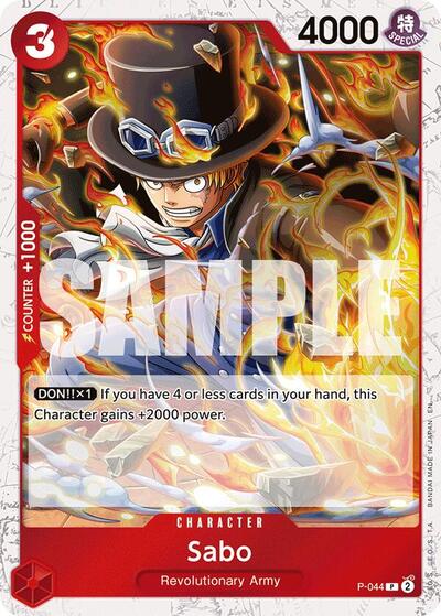 Sabo - P-044 (Pirate Foil) (P-044) [Premium Booster -The Best- Vol. 2] | Jack's On Queen