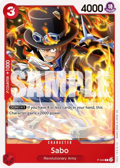 Sabo - P-044 (Reprint) (P-044) [Premium Booster -The Best- Vol. 2] | Jack's On Queen