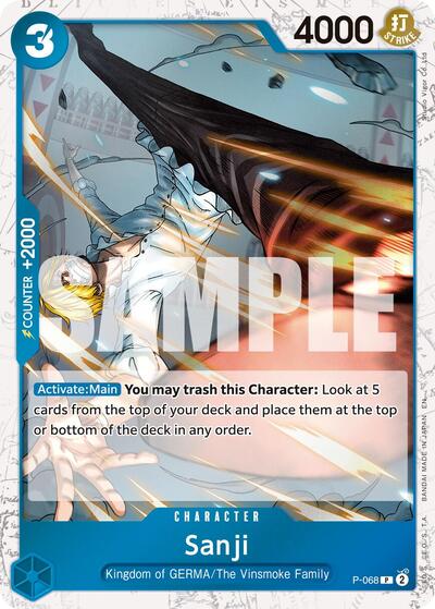 Sanji - P-068 (Pirate Foil) (P-068) [Premium Booster -The Best- Vol. 2] | Jack's On Queen