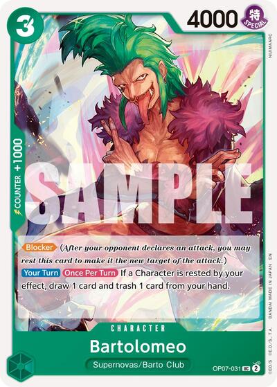 Bartolomeo (Reprint) (OP07-031) [Premium Booster -The Best- Vol. 2] | Jack's On Queen