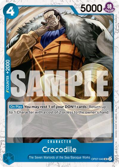 Crocodile - OP07-040 (Pirate Foil) (OP07-040) [Premium Booster -The Best- Vol. 2] | Jack's On Queen