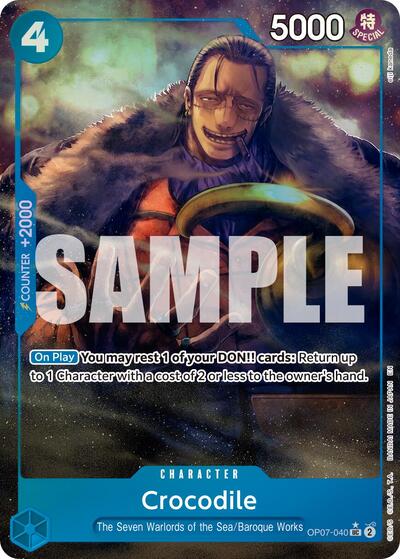 Crocodile - OP07-040 (Alternate Art) (OP07-040) [Premium Booster -The Best- Vol. 2] | Jack's On Queen