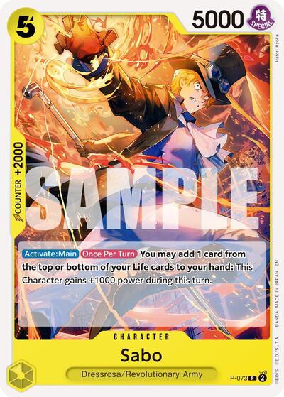 Sabo - P-073 (Reprint) (P-073) [Premium Booster -The Best- Vol. 2] | Jack's On Queen