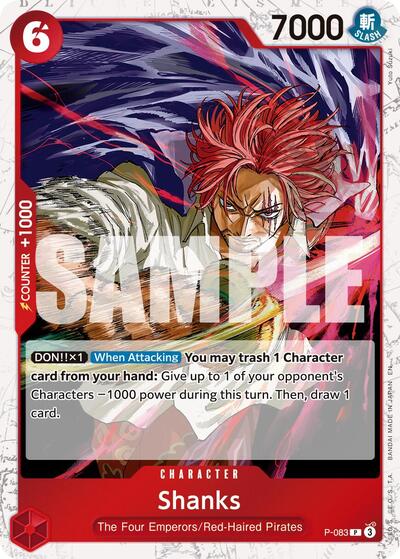 Shanks - P-083 (Pirate Foil) (P-083) [Premium Booster -The Best- Vol. 2] | Jack's On Queen