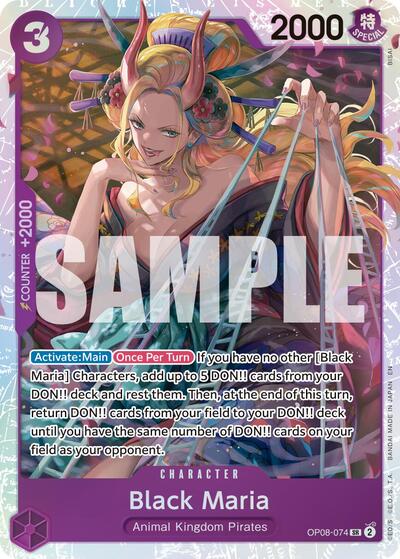 Black Maria (Reprint) (OP08-074) [Premium Booster -The Best- Vol. 2] | Jack's On Queen