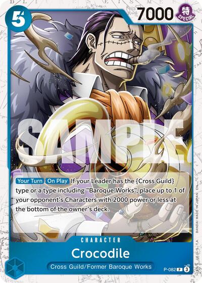 Crocodile - P-082 (Pirate Foil) (P-082) [Premium Booster -The Best- Vol. 2] | Jack's On Queen