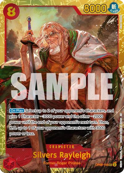 Silvers Rayleigh - OP08-118 (Reprint) (OP08-118) [Premium Booster -The Best- Vol. 2] | Jack's On Queen