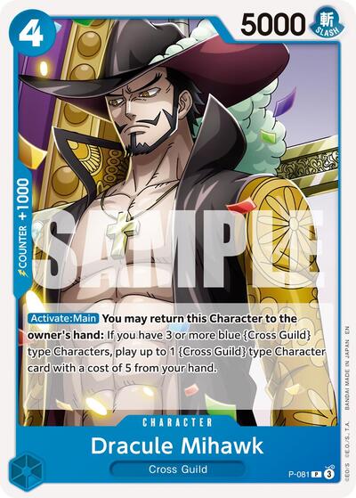 Dracule Mihawk - P-081 (Reprint) (P-081) [Premium Booster -The Best- Vol. 2] | Jack's On Queen