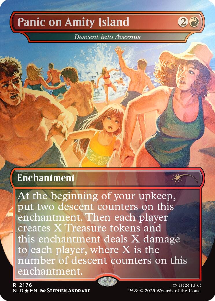 Panic on Amity Island - Descent into Avernus (Rainbow Foil) [Secret Lair Drop Series] | Jack's On Queen