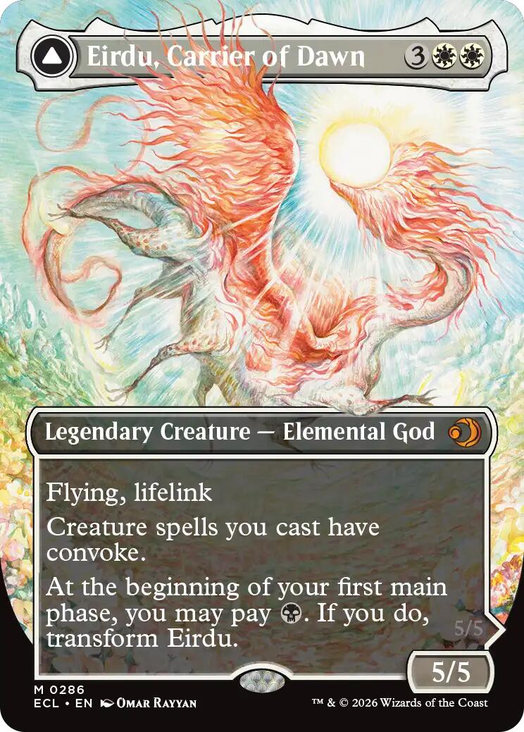 Eirdu, Carrier of Dawn (Borderless) [Lorwyn Eclipsed] | Jack's On Queen