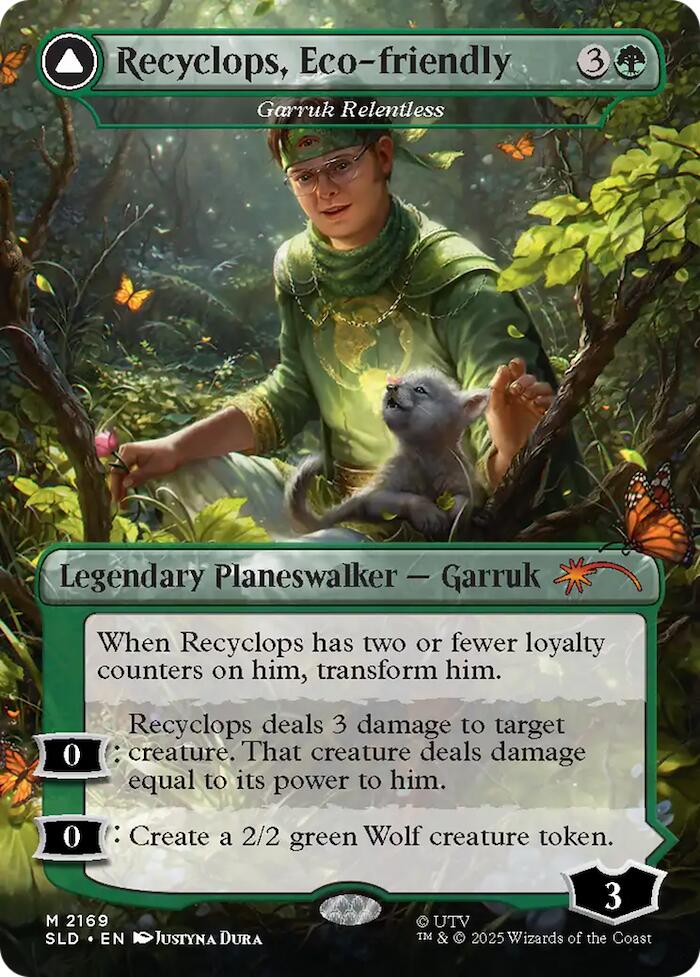 Recyclops, Eco-friendly - Garruk Relentless [Secret Lair Drop Series] | Jack's On Queen