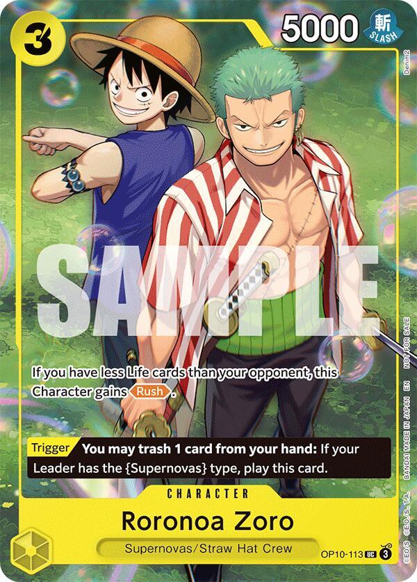 Roronoa Zoro (Learn Together Deck Set - Set Sail Event) (OP10-113) [One Piece Promotion Cards] | Jack's On Queen