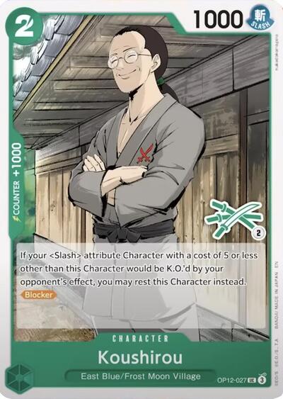 Koushirou (Zoro Deck) (OP12-027) [Learn Together Deck Set] | Jack's On Queen