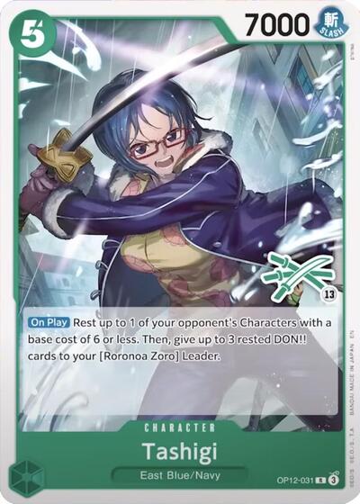 Tashigi (Zoro Deck) (OP12-031) [Learn Together Deck Set] | Jack's On Queen