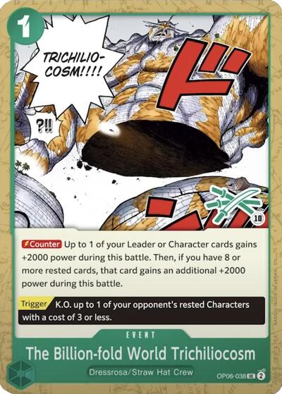 The Billion-fold World Trichiliocosm (Zoro Deck) (OP06-038) [Learn Together Deck Set] | Jack's On Queen