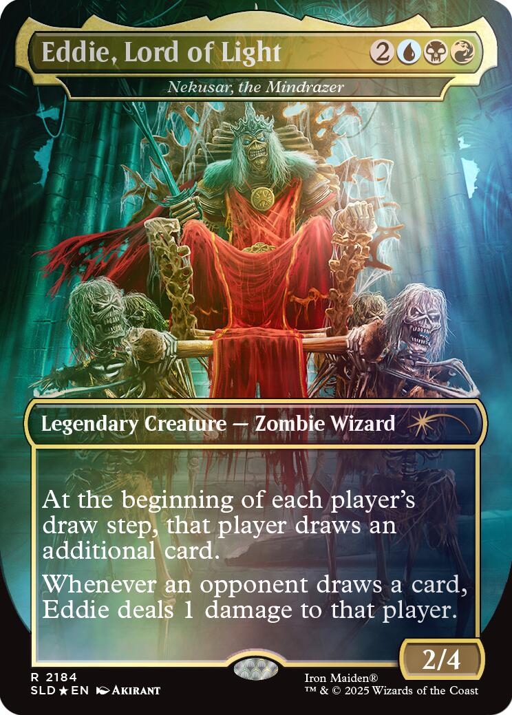 Eddie, Lord of Light - Nekusar, the Mindrazer (Rainbow Foil) [Secret Lair Drop Series] | Jack's On Queen