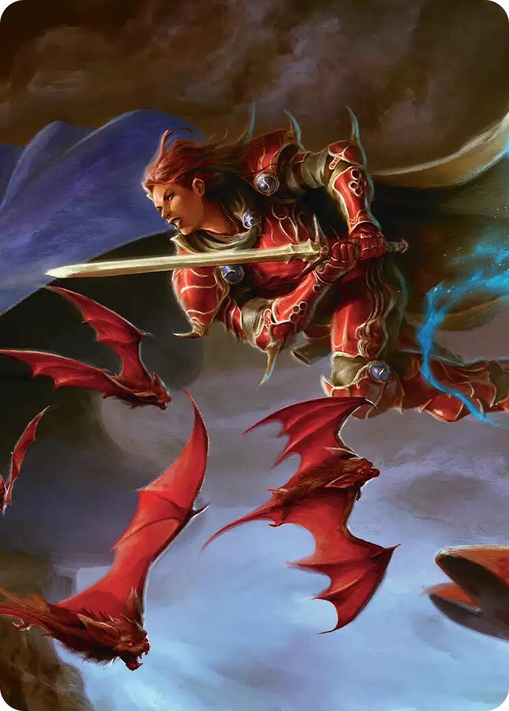 The Destined Warrior Scene Art Card [FINAL FANTASY Art Series] | Jack's On Queen