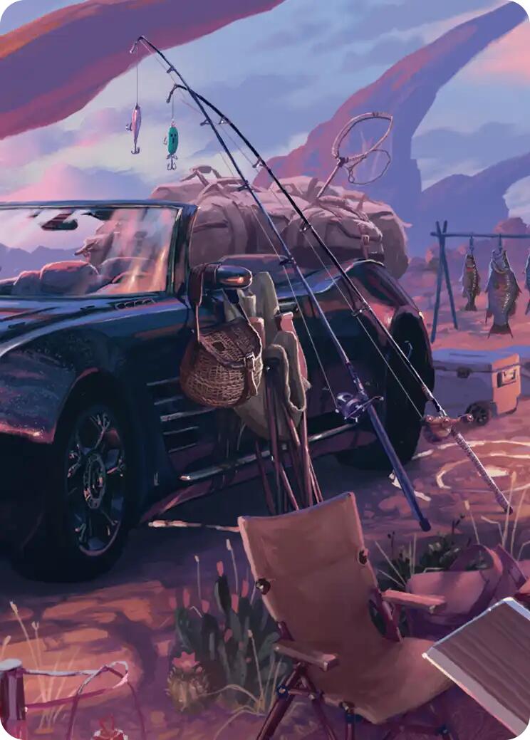 Fishing Gear Scene Art Card [FINAL FANTASY Art Series] | Jack's On Queen