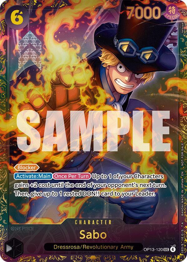 Sabo (Store Treasure Cup 2025) (OP13-120) [One Piece Promotion Cards] | Jack's On Queen