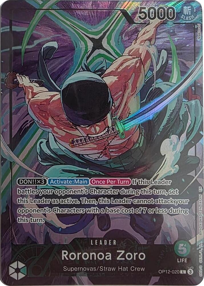 Roronoa Zoro - OP12-020 (Official Playmat Limited Edition Vol.4) (OP12-020) [One Piece Promotion Cards] | Jack's On Queen