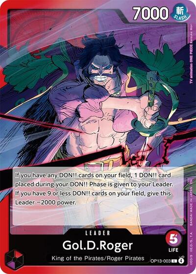 Gol.D.Roger (003) (OP13-003) [Carrying On His Will] | Jack's On Queen