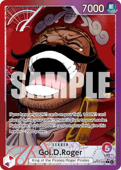 Gol.D.Roger (003) (Alternate Art) (OP13-003) [Carrying On His Will] | Jack's On Queen