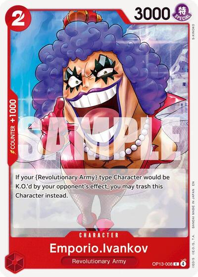 Emporio.Ivankov (OP13-008) [Carrying On His Will] | Jack's On Queen