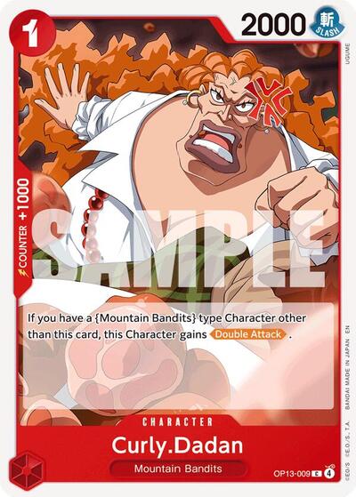 Curly.Dadan (OP13-009) [Carrying On His Will] | Jack's On Queen