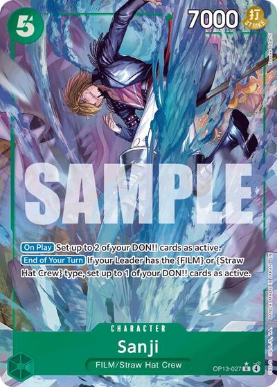 Sanji (Alternate Art) (OP13-027) [Carrying On His Will] | Jack's On Queen