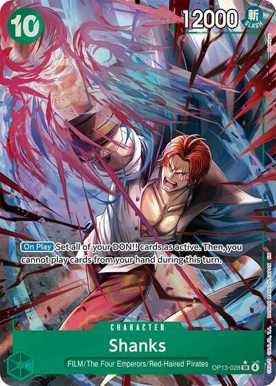 Shanks (028) (Alternate Art) (OP13-028) [Carrying On His Will] | Jack's On Queen