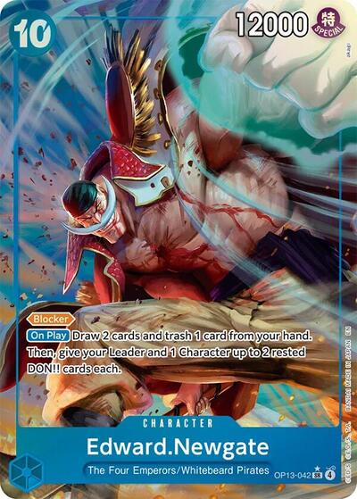 Edward.Newgate (Alternate Art) (OP13-042) [Carrying On His Will] | Jack's On Queen