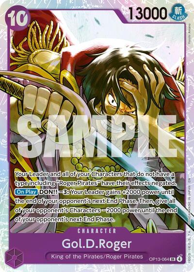 Gol.D.Roger (064) (OP13-064) [Carrying On His Will] | Jack's On Queen
