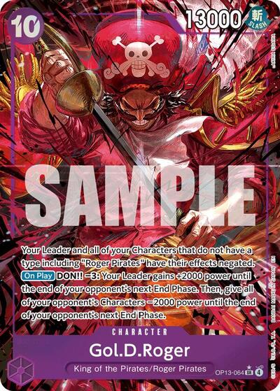 Gol.D.Roger (064) (Alternate Art) (OP13-064) [Carrying On His Will] | Jack's On Queen