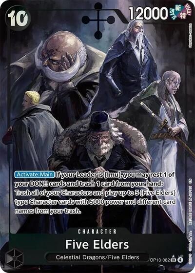 Five Elders (Alternate Art) (OP13-082) [Carrying On His Will] | Jack's On Queen