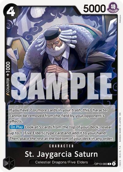 St. Jaygarcia Saturn (OP13-083) [Carrying On His Will] | Jack's On Queen