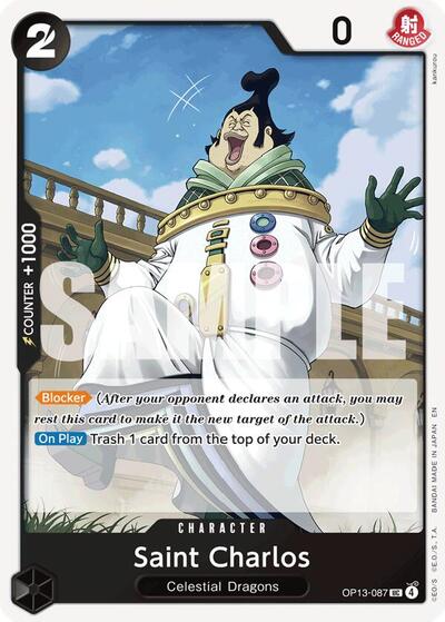 Saint Charlos (OP13-087) [Carrying On His Will] | Jack's On Queen