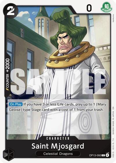 Saint Mjosgard (OP13-092) [Carrying On His Will] | Jack's On Queen