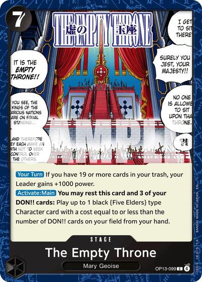The Empty Throne (OP13-099) [Carrying On His Will] | Jack's On Queen