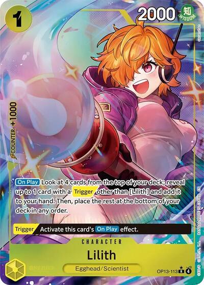 Lilith (Alternate Art) (OP13-113) [Carrying On His Will] | Jack's On Queen