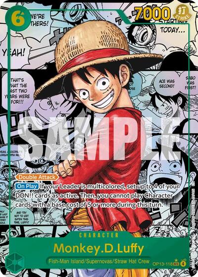 Monkey.D.Luffy (118) (Super Alternate Art) (OP13-118) [Carrying On His Will] | Jack's On Queen