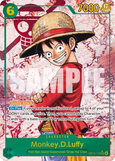 Monkey.D.Luffy (118) (Parallel) (OP13-118) [Carrying On His Will] | Jack's On Queen