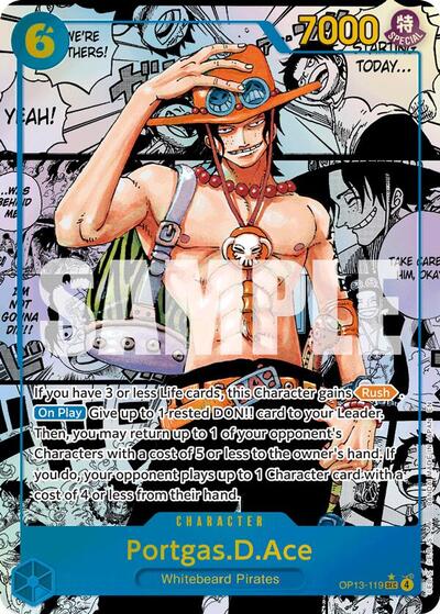 Portgas.D.Ace (119) (Super Alternate Art) (OP13-119) [Carrying On His Will] | Jack's On Queen