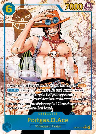 Portgas.D.Ace (119) (Parallel) (OP13-119) [Carrying On His Will] | Jack's On Queen