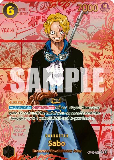 Sabo (120) (Red Super Alternate Art) (OP13-120) [Carrying On His Will] | Jack's On Queen