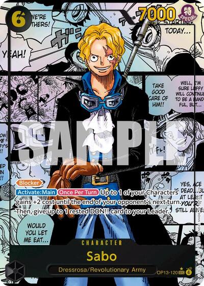 Sabo (120) (Super Alternate Art) (OP13-120) [Carrying On His Will] | Jack's On Queen